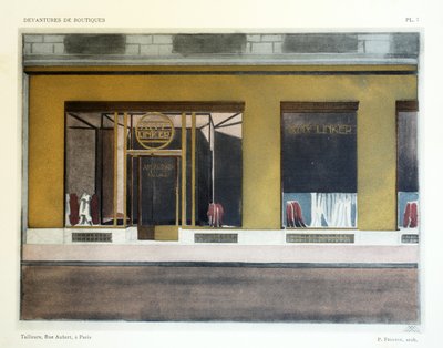 裁缝，板7，店面插图由Louis-Pierre Sezille，巴黎，1927年 作者 法语学校