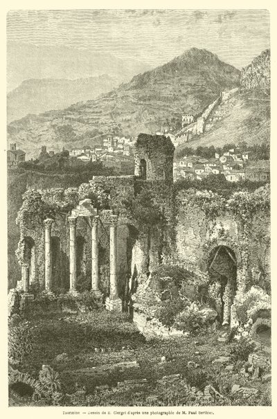 Taormine (engraving) 作者 法语学校