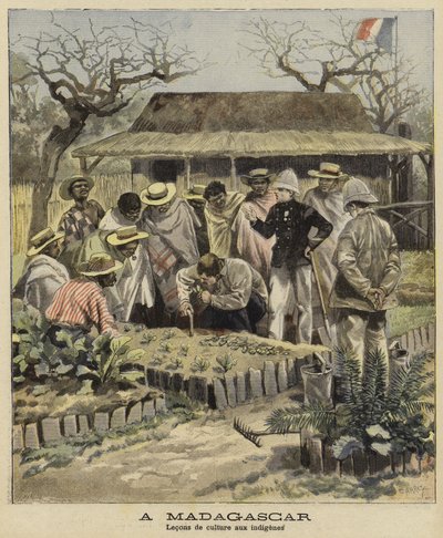 教授当地农业技术，马达加斯加，1897年 作者 法语学校