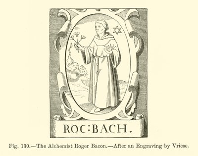 The Alchemist Roger Bacon (engraving) 作者 法语学校