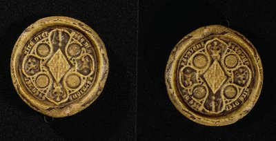 Jeanne de Penthievre的护腕印章（1319-84）布列塔尼公爵夫人和Goello伯爵夫人，1369 作者 法语学校