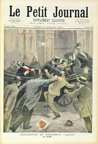 1894年7月2日，“Le Petit Journal”暗杀卡诺总统 作者 法语学校