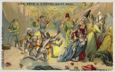 Bal des Ardents，Saint Pol Hotel，巴黎，1393 作者 法语学校