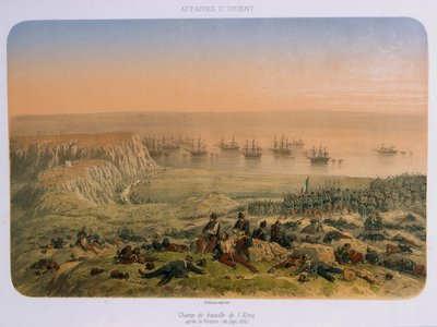 1854年9月20日胜利后的阿尔玛战场 作者 法语学校
