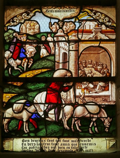 The Beatitudes：祝福是仁慈的：来自约瑟夫故事的场景 作者 法语学校