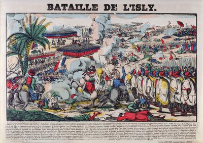 Abd-el-Kader的随从捕获（1808-83）或1844年8月14日的Isly战役，1844-63 作者 法语学校
