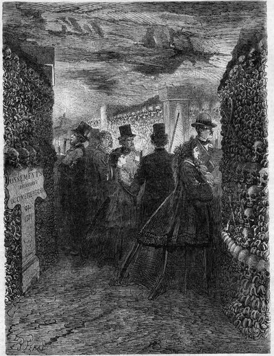 The Catacombs of Paris in 1865: A visit to the galleries of the Ossuaire. 作者 法语学校