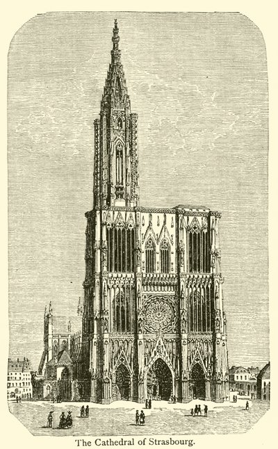 The Cathedral of Strasbourg (engraving) 作者 法语学校