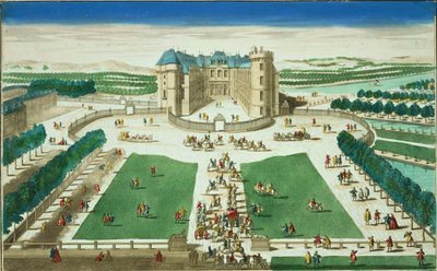 Chateau Rambouillet，由Antoine Aveline（1691-1743）雕刻 作者 法语学校