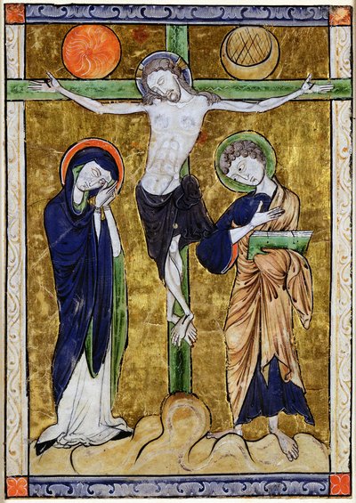 十字架，来自Psalter，c.1215 作者 法语学校