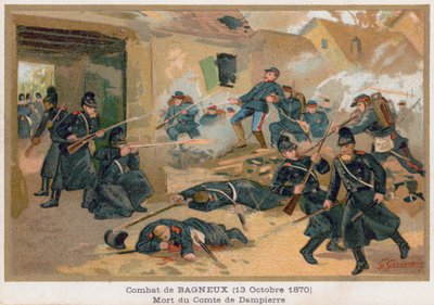 在Bagneux战斗期间Comte de Dampierre的死亡 作者 法语学校