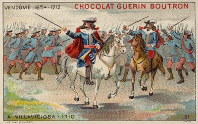 The Duke of Vendome at the Battle of Villaviciosa (chromolitho) 作者 法语学校