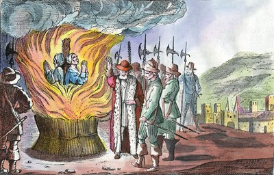 1655年皮埃蒙特复活节期间瓦尔登斯妇女的执行 作者 法语学校