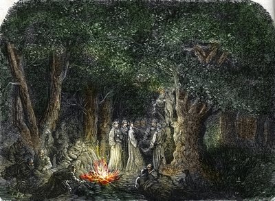 高卢人和他们的祭司或德鲁伊德（雕刻） 1864 年 作者 法语学校