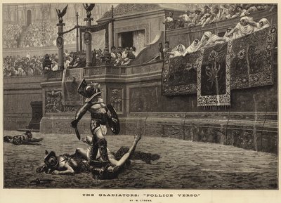 The Gladiators, "Pollice Verso" (engraving) 作者 法语学校