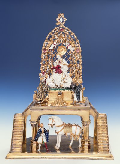 由勃艮第金匠制造的金马，c.1405 作者 法语学校