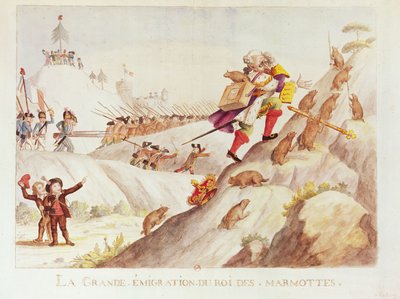 1792年土拨鼠之王的大迁徙（纸上文字） 作者 法语学校
