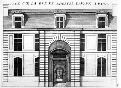 Hotel d&39;Avaux，rue du Temple，巴黎 作者 法语学校