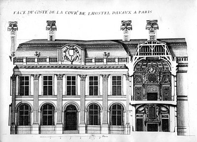 Hotel d&39;Avaux，rue du Temple，巴黎 作者 法语学校