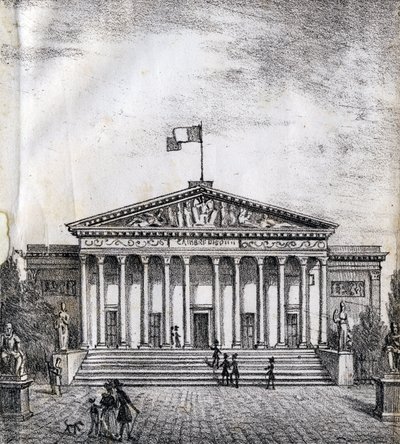 长老院--"巴黎纪念碑图片大全"，约1840年（雕刻）。 作者 法语学校