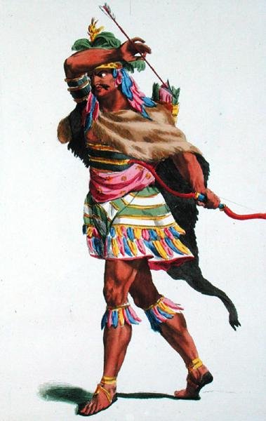 安哥拉国王，由皮埃尔-杜弗洛（1742-1816）刻制。 作者 法语学校