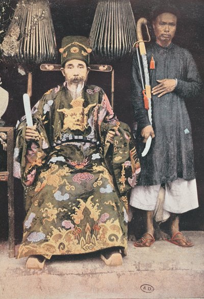 1896年在东京的Kinh Luoc或Emperors Viceroy 作者 法语学校