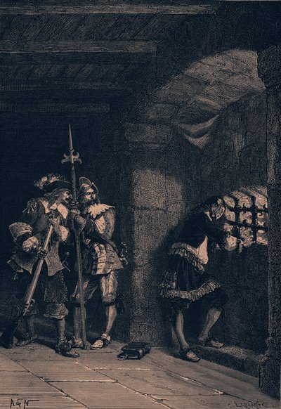 铁面人》，选自吉佐著《法国史（第四卷）》（雕刻） 作者 法语学校