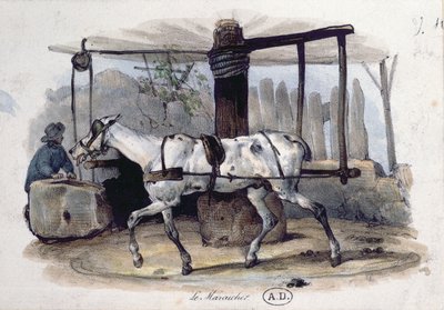 市场园丁，1840年 作者 法语学校