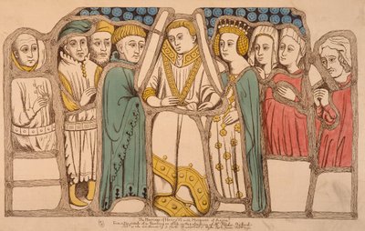 1445年，英格兰的亨利六世和安茹的玛格丽特的婚姻 作者 法语学校