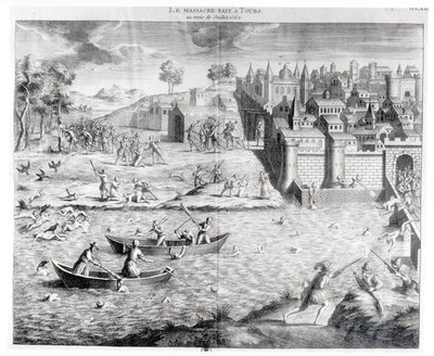 1562年在图尔的胡格努人大屠杀 作者 法语学校