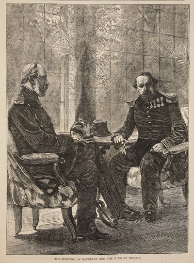 拿破仑和普鲁士国王会议，1870年9月，卡塞尔斯法国与德国战争史，1870-1871 作者 法语学校