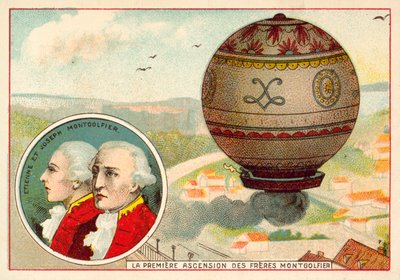 Montgolfier Brothers 首次热气球上升 作者 法语学校