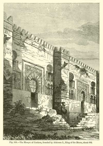 The Mosque of Cordova (engraving) 作者 法语学校