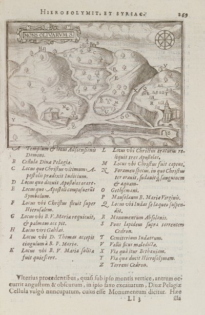 橄榄山，耶路撒冷之旅从耶路撒冷J. Cotovico，1619 作者 法语学校