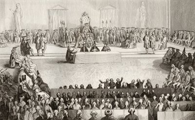 路易十六统治时期的国民议会（1754-93），来自科拉特的“法国历史”，出版于1840年 作者 法语学校