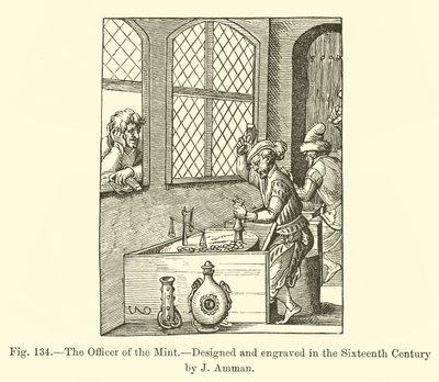 The Officer of the Mint (engraving) 作者 法语学校