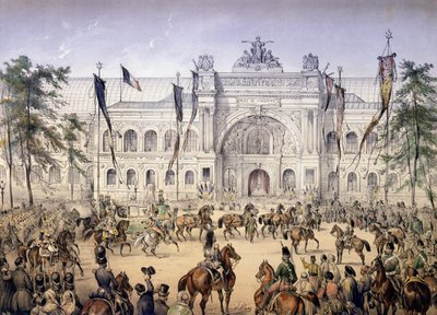 1855年世界博览会上的工业宫 作者 法语学校
