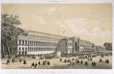 1855 年巴黎世博会期间的工业宫。 作者 法语学校