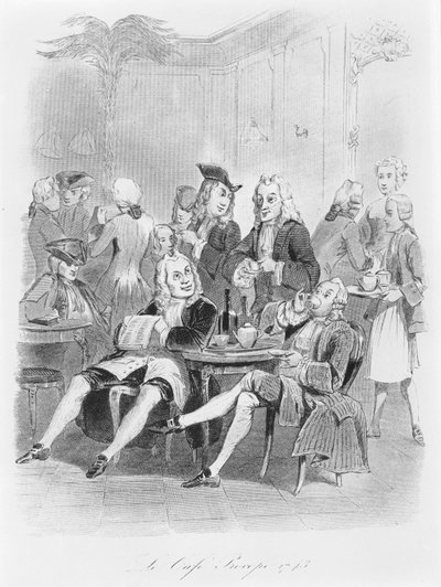 1743年的Procope，c.1840 作者 法语学校