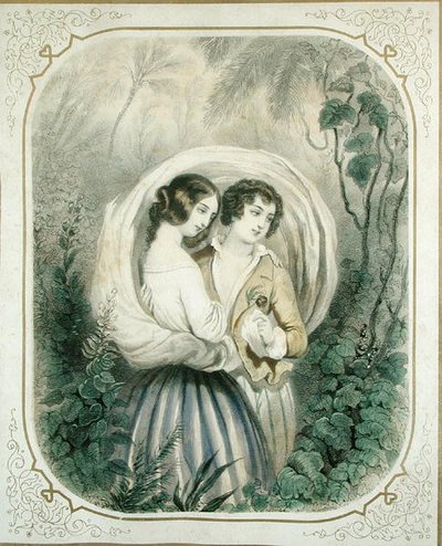 步行的回归，来自Paul et Virginie的Henri Bernardin de Saint-Pierre（1737-1814） 作者 French School