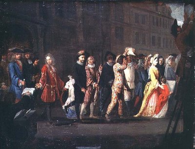 1697年Comedie Italienne的镇压之后，Comediens的归来 作者 法语学校