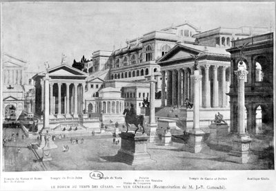 罗马古代论坛，重建Giambattista Gatteschi 作者 法语学校