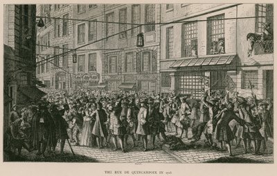 1718年的Rue de Quincampoix 作者 法语学校