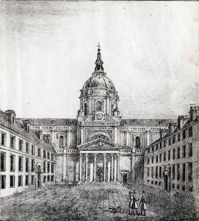索邦大学 - "Alphabet Picturesque des Monumens de Paris"，约 1840 年（雕刻） 作者 法语学校