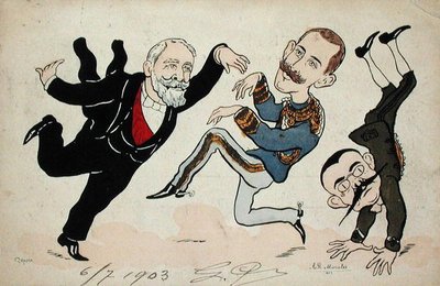 意大利国王维克多-伊曼纽尔（1869-1947）对法国的访问 作者 法语学校