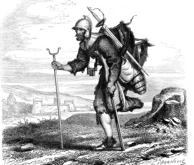 战争（象征）兰斯奎内 - J.M. 梅泰利 1867 年版画 作者 法语学校
