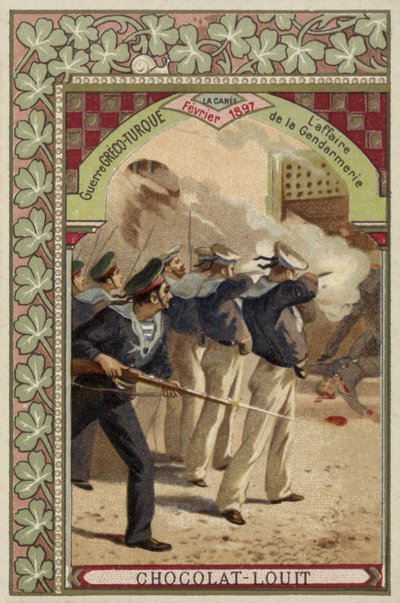 宪兵队的事，哈尼亚，克里特岛，希腊土耳其战争，1897年2月 作者 法语学校