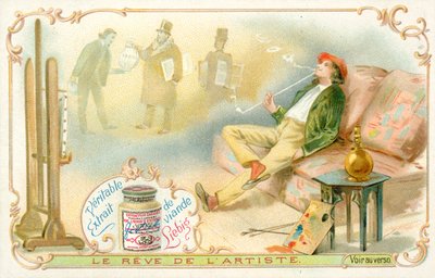 艺术家的梦想 (chromolitho) 作者 法语学校