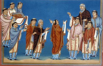 图尔圣马丁（Saint Martin）的教规提供了国王查理二世称为《秃头》（823-877）的一本在他们修道院编写的圣经。 作者 法语学校