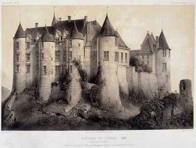 The castle of Luynes - Lithography 作者 法语学校